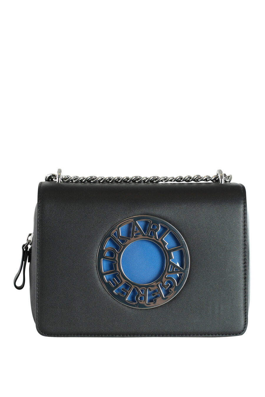 Bolso de hombro negro con logo "k/disk" azul - 8720744102571