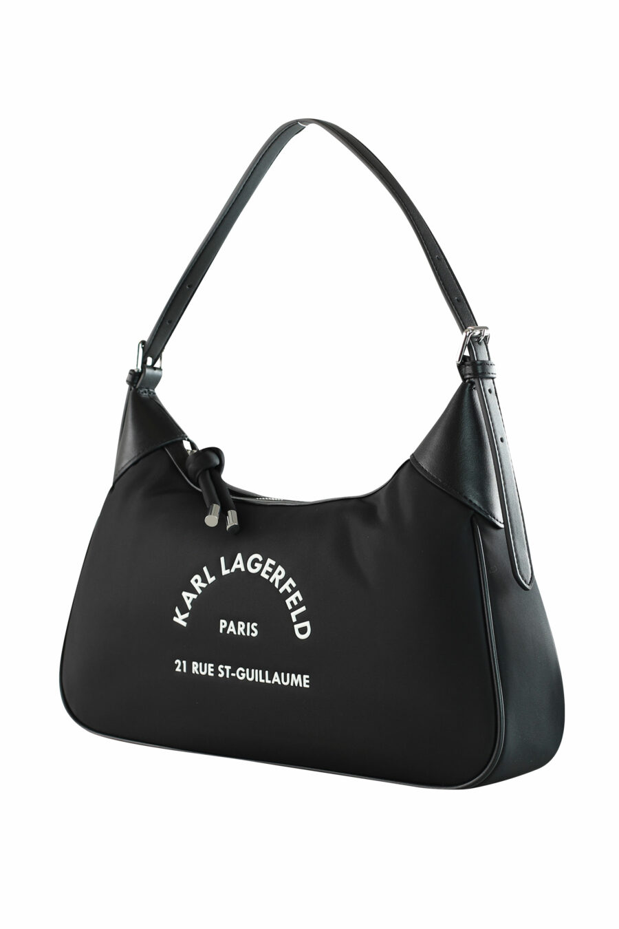 Black shoulder bag with "rue st guillaume" logo - 8720744103899 2