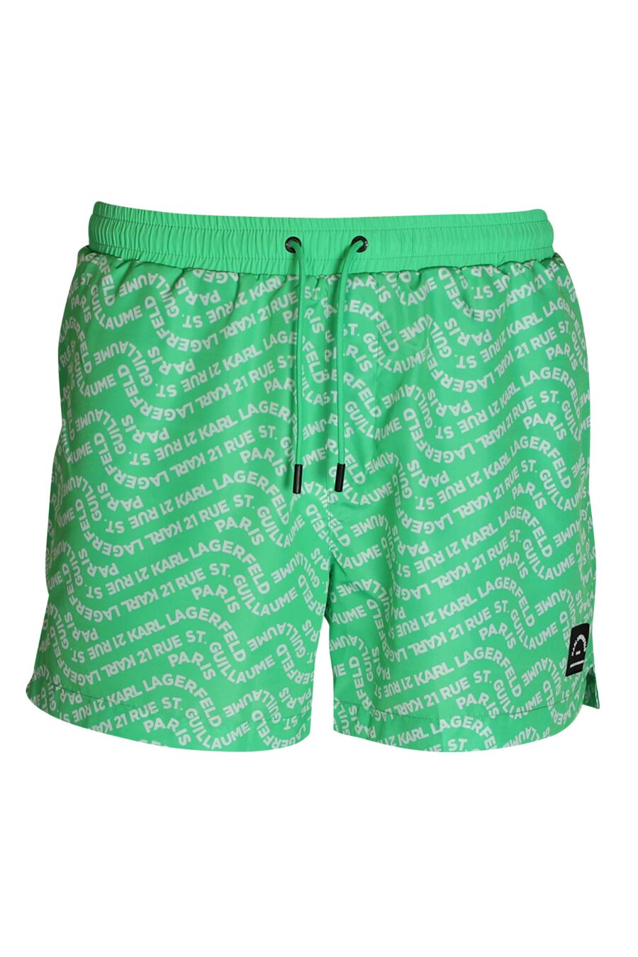 Green swimming costume "all over logo" wavy - 8720744217718