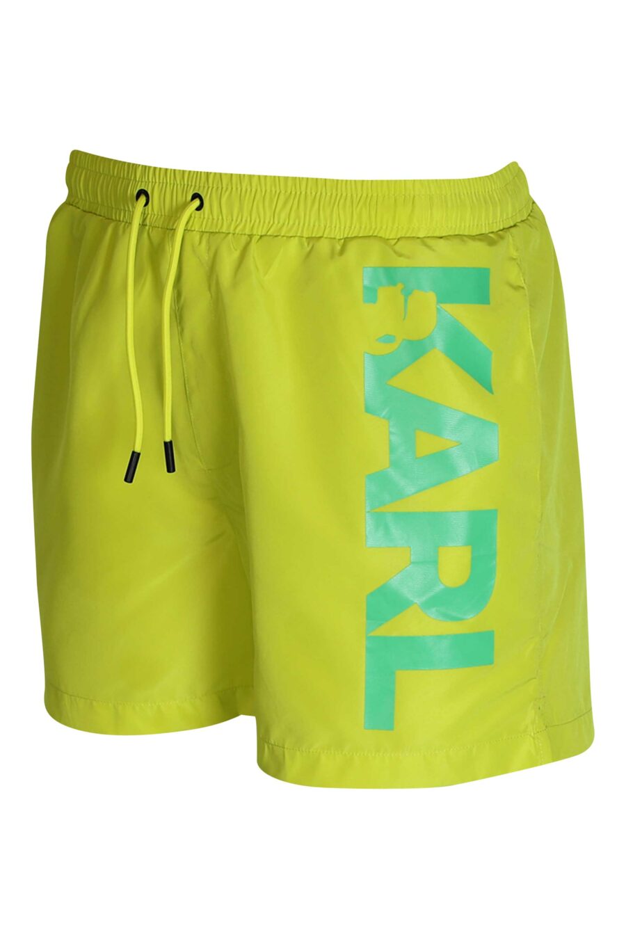 Lime green swimming costume with green side logo - 8720744217916 2