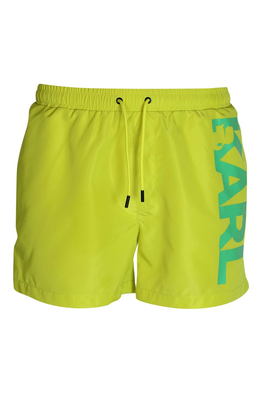 Lime green swimming costume with green side logo - 8720744217916