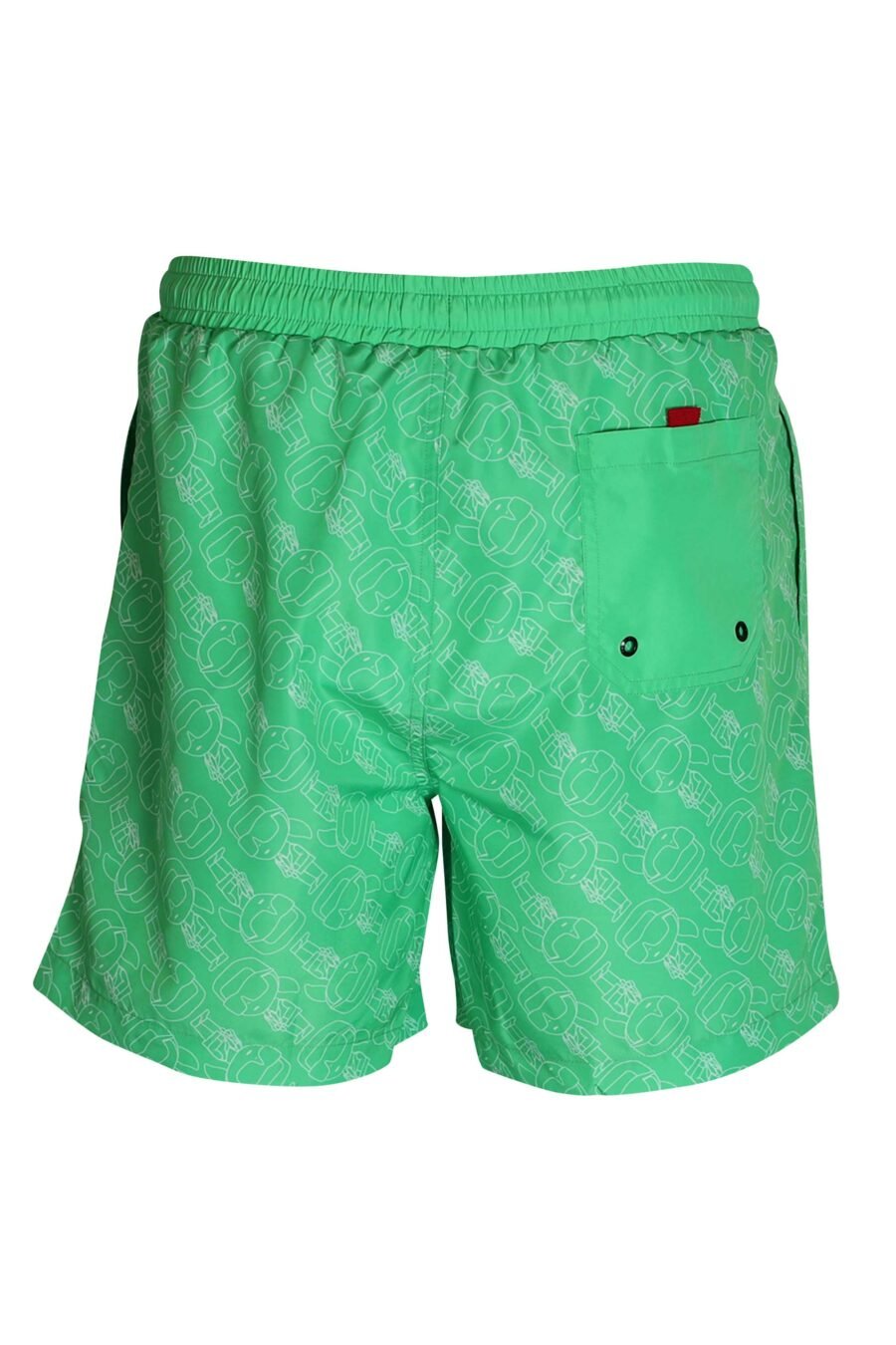 Green swimming costume with "all over logo karl" - 8720744218456 3
