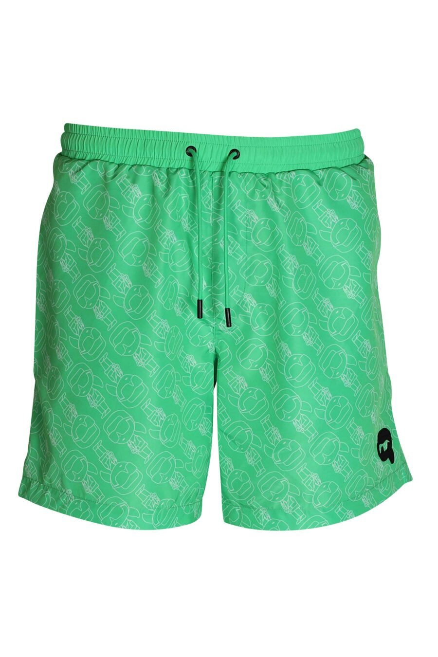 Green swimming costume with "all over logo karl" - 8720744218456