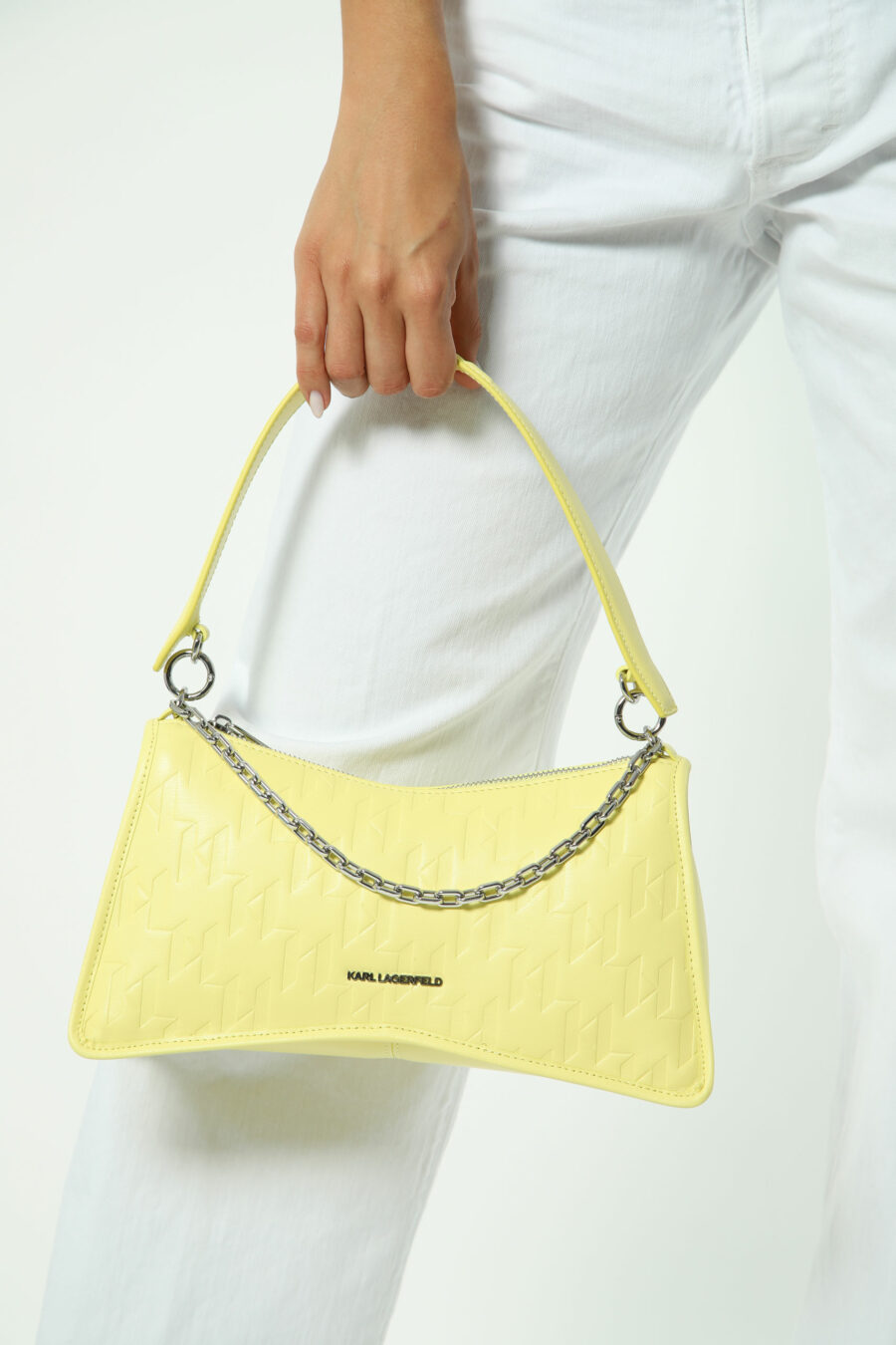 Yellow shoulder bag with mini-logo "lettering" - 8720744234111 1