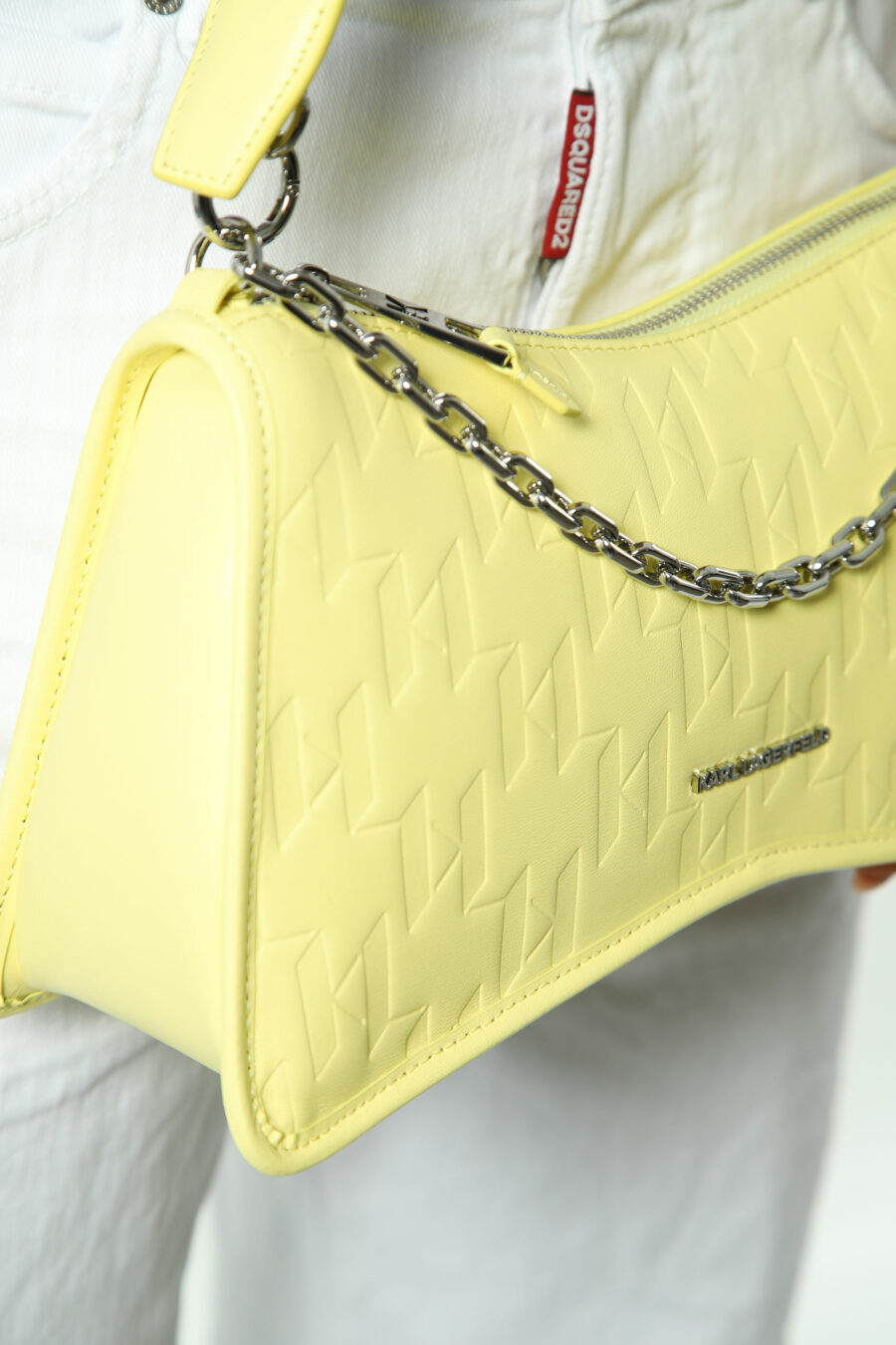 Yellow shoulder bag with mini-logo "lettering" - 8720744234111 2 1