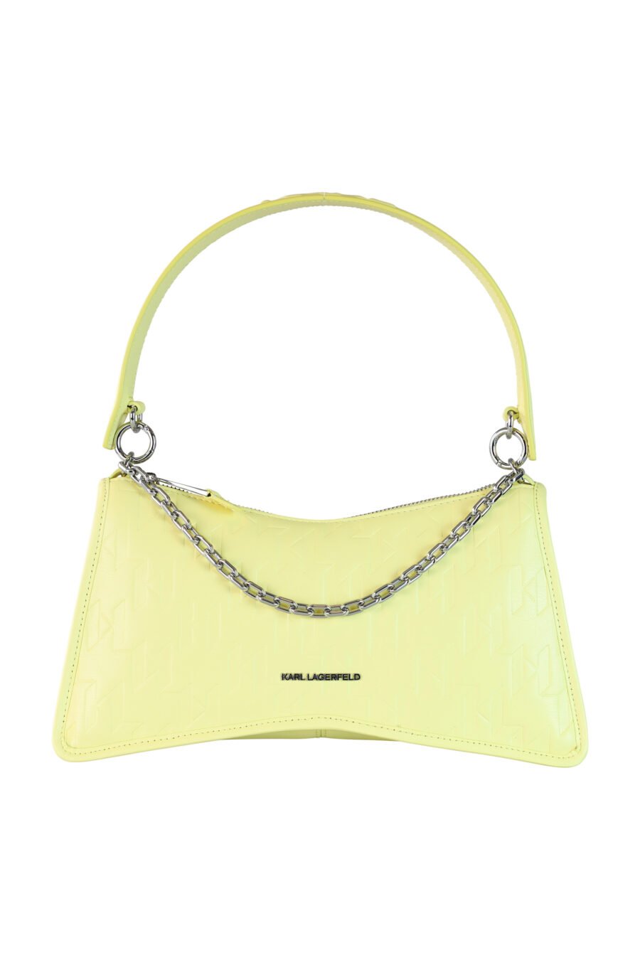 Yellow shoulder bag with mini-logo "lettering" - 8720744234111