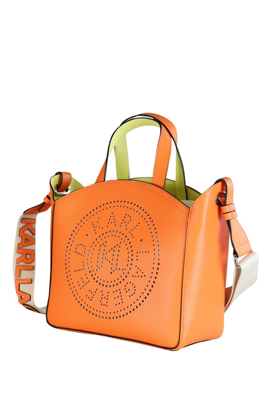 Tote bag naranja con logo "k/circle" monocromático - 8720744234692 2