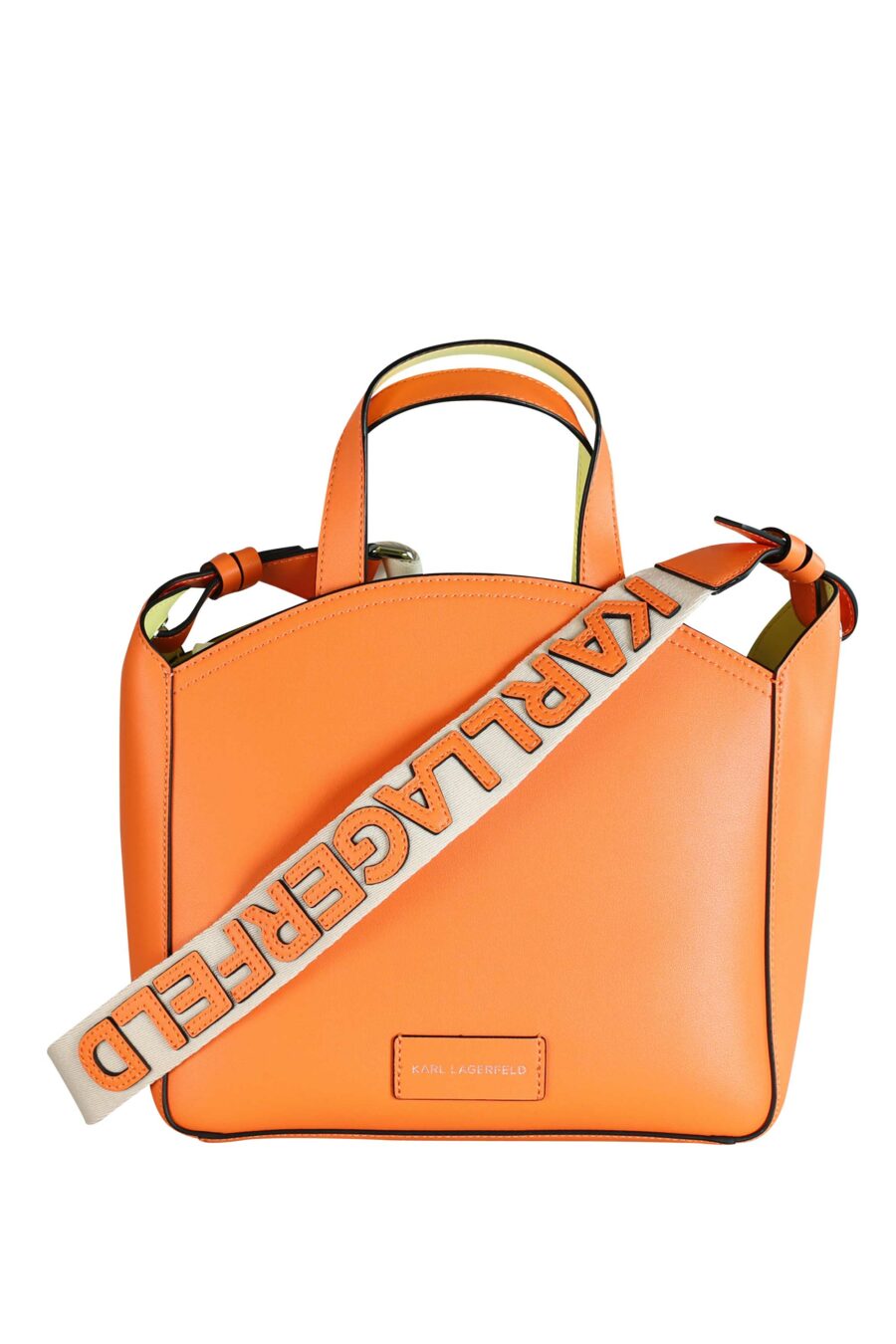 Tote bag naranja con logo "k/circle" monocromático - 8720744234692 3