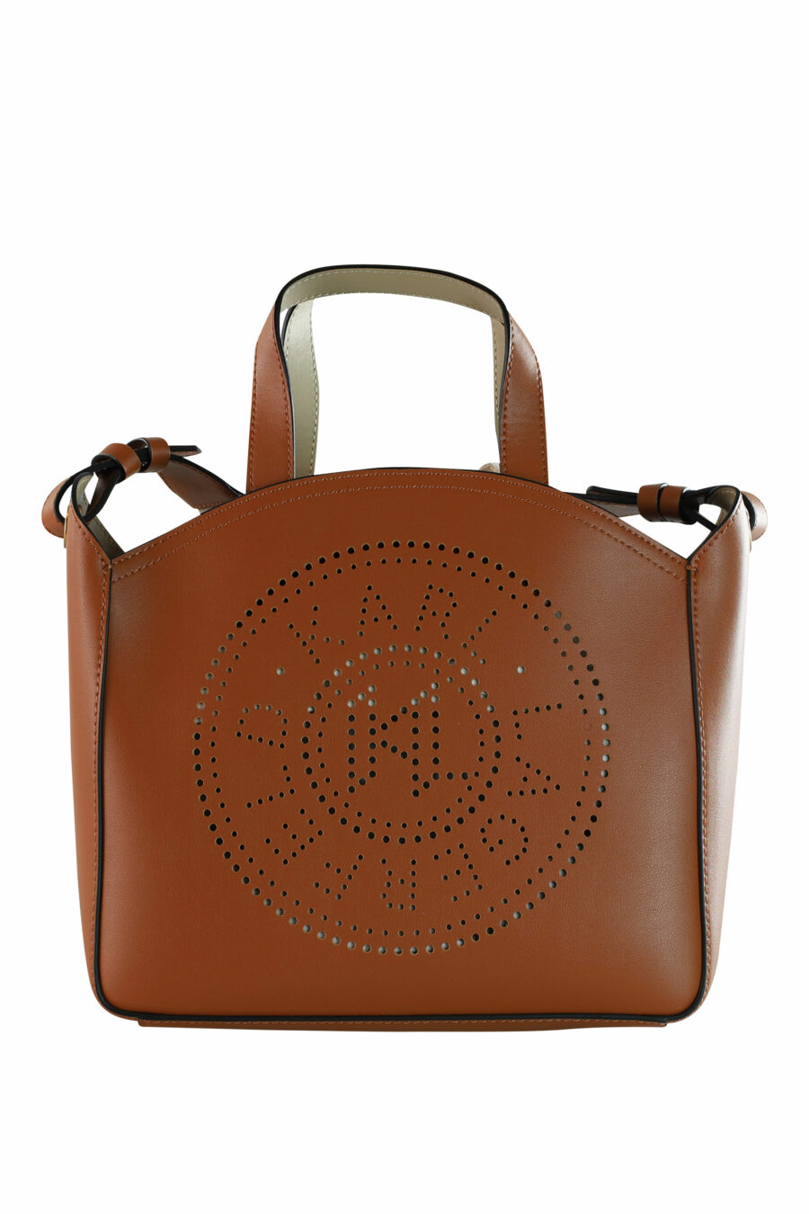 Tote bag marrón con logo "k/circle" monocromático - 8720744234708