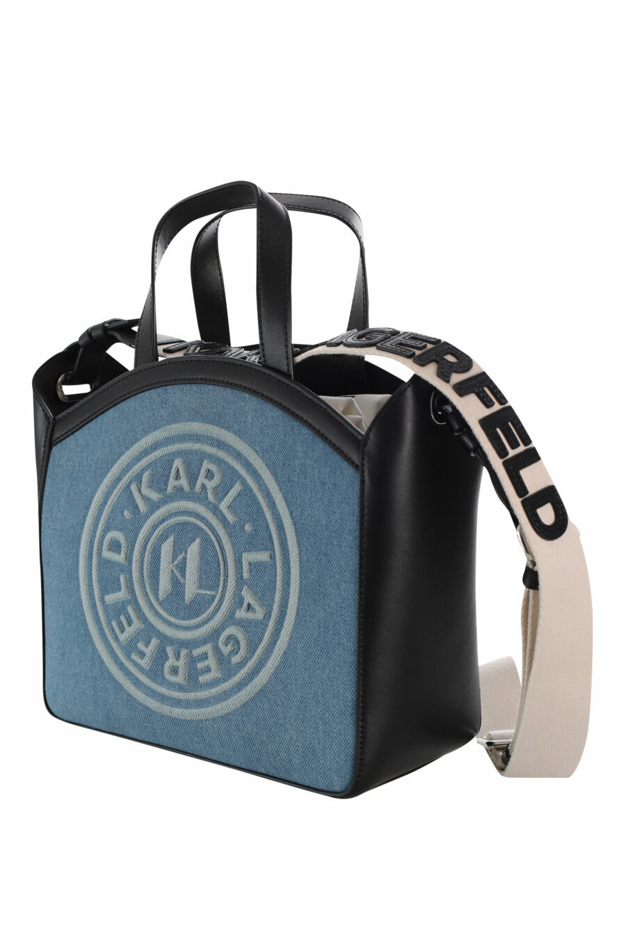 Tote bag blue with monochrome "k/circle" logo - 8720744234722 2