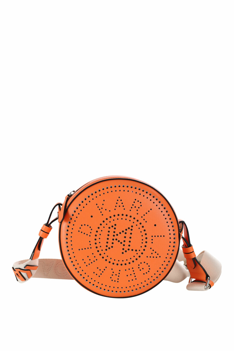 Bolso bandolero naranja circular con logo "k/circle" - 8720744234739