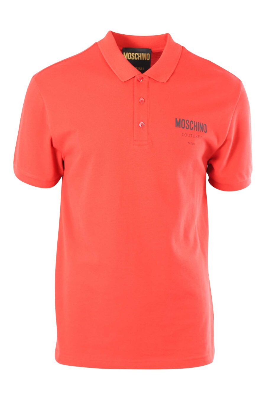 Red polo shirt with mini-logo "milano" - 889316176728