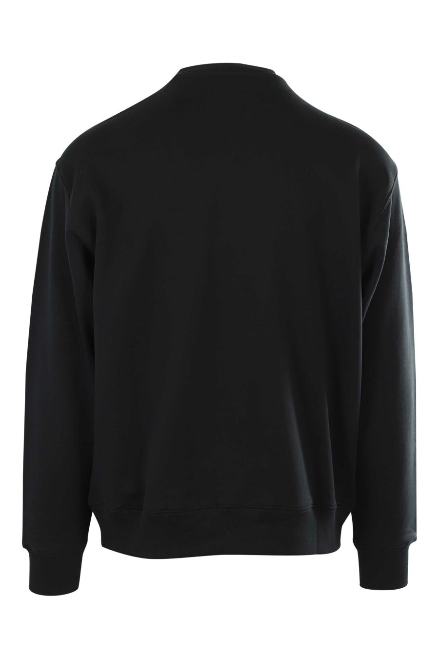 Schwarzes Sweatshirt mit silbernem Eifer-Effekt-Logo - 889316179569 3