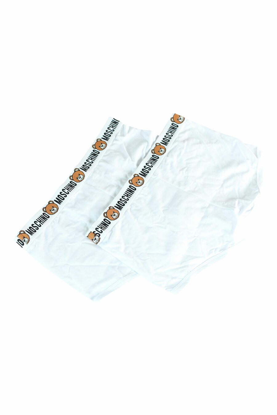 Pack of two white boxers with bear logo on waistband - 889316228885 2