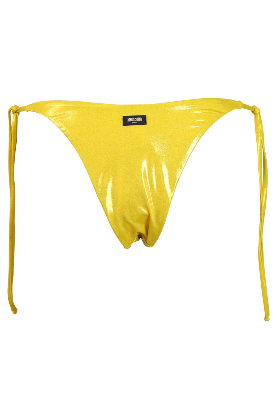 Leuchtend gelbe Bikinihose mit seitlicher Bindung - 889316269680 2