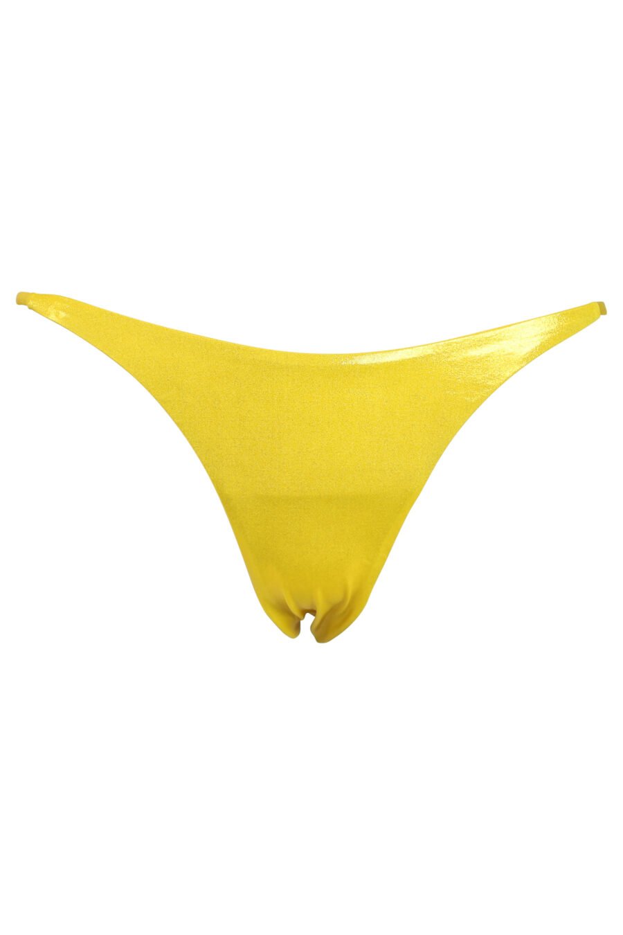 Leuchtend gelbe Bikinihose mit seitlicher Bindung - 889316269680