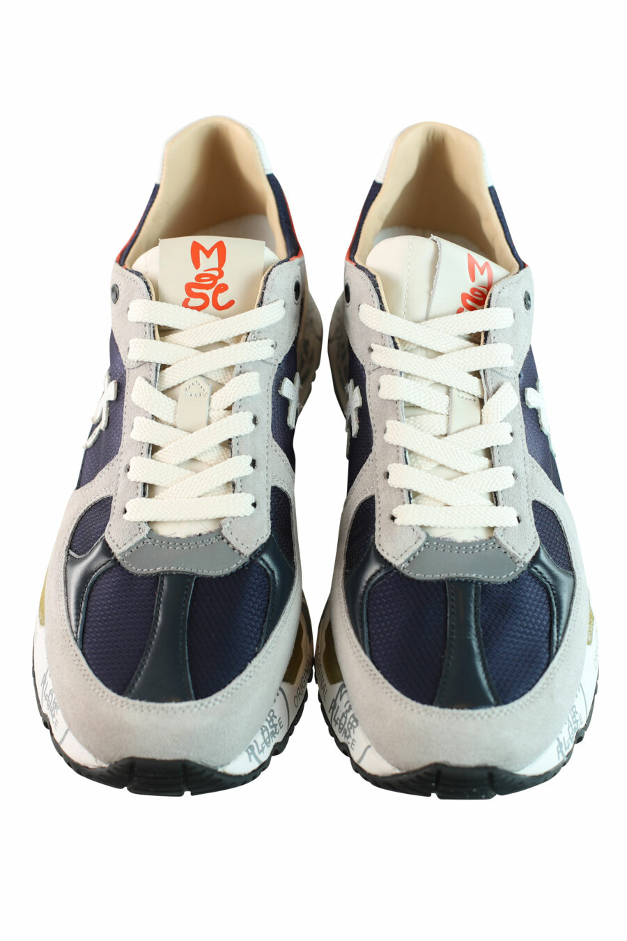 Zapatillas grises con azul transpirables "mase 6154" - IMG 0860