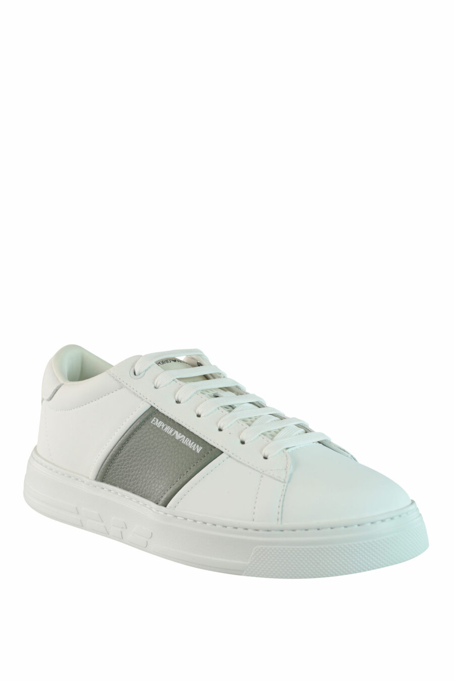 Zapatillas blancas con gris y minilogo - IMG 0893