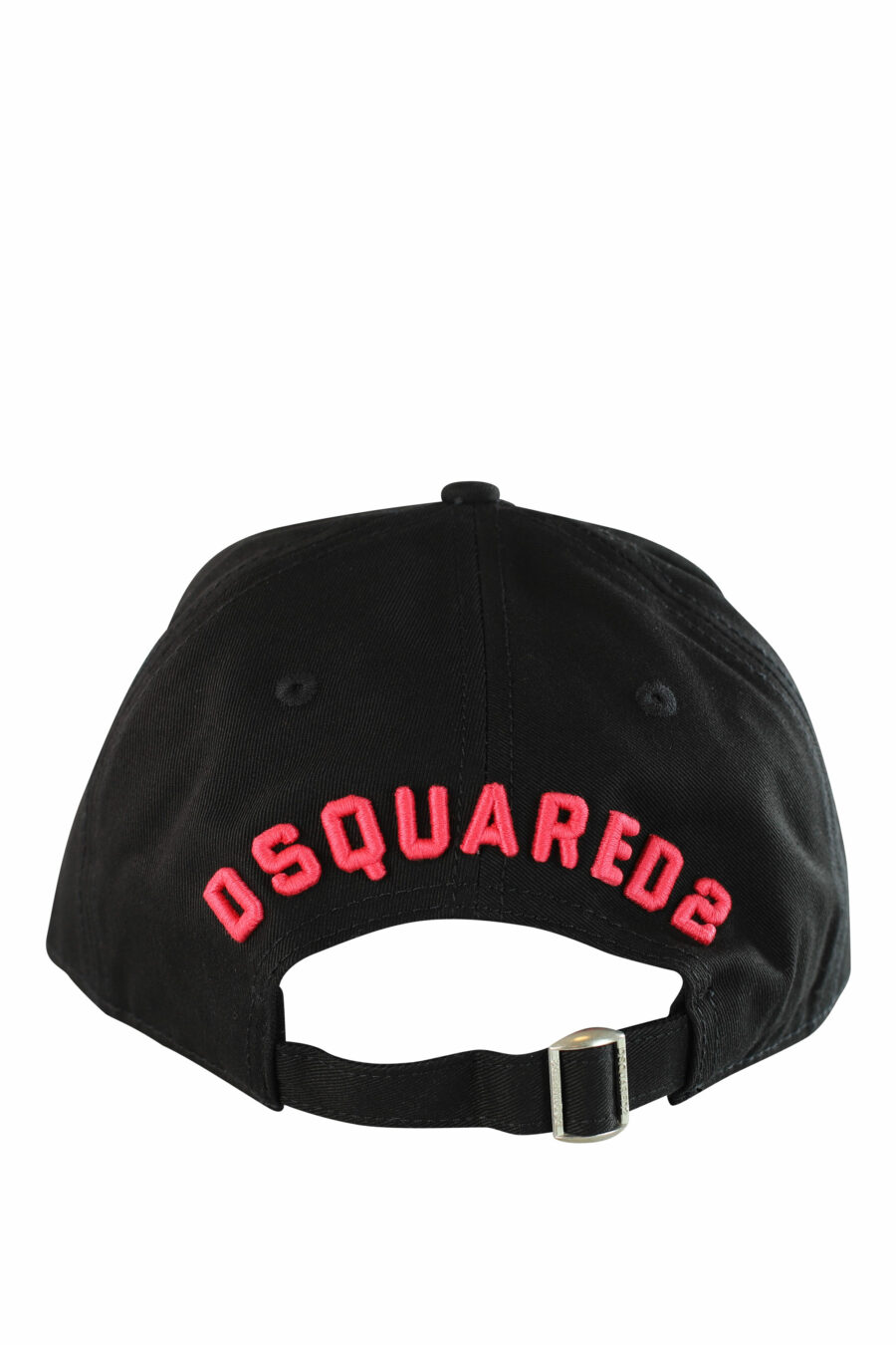 Schwarze Kappe mit aufgesticktem fuchsiafarbenem "Icon"-Logo - IMG 1214