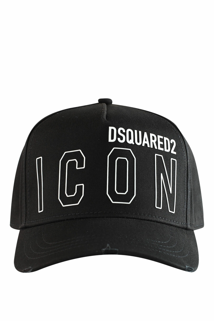 Gorra negra con doble logo en contorno "icon" - IMG 1224