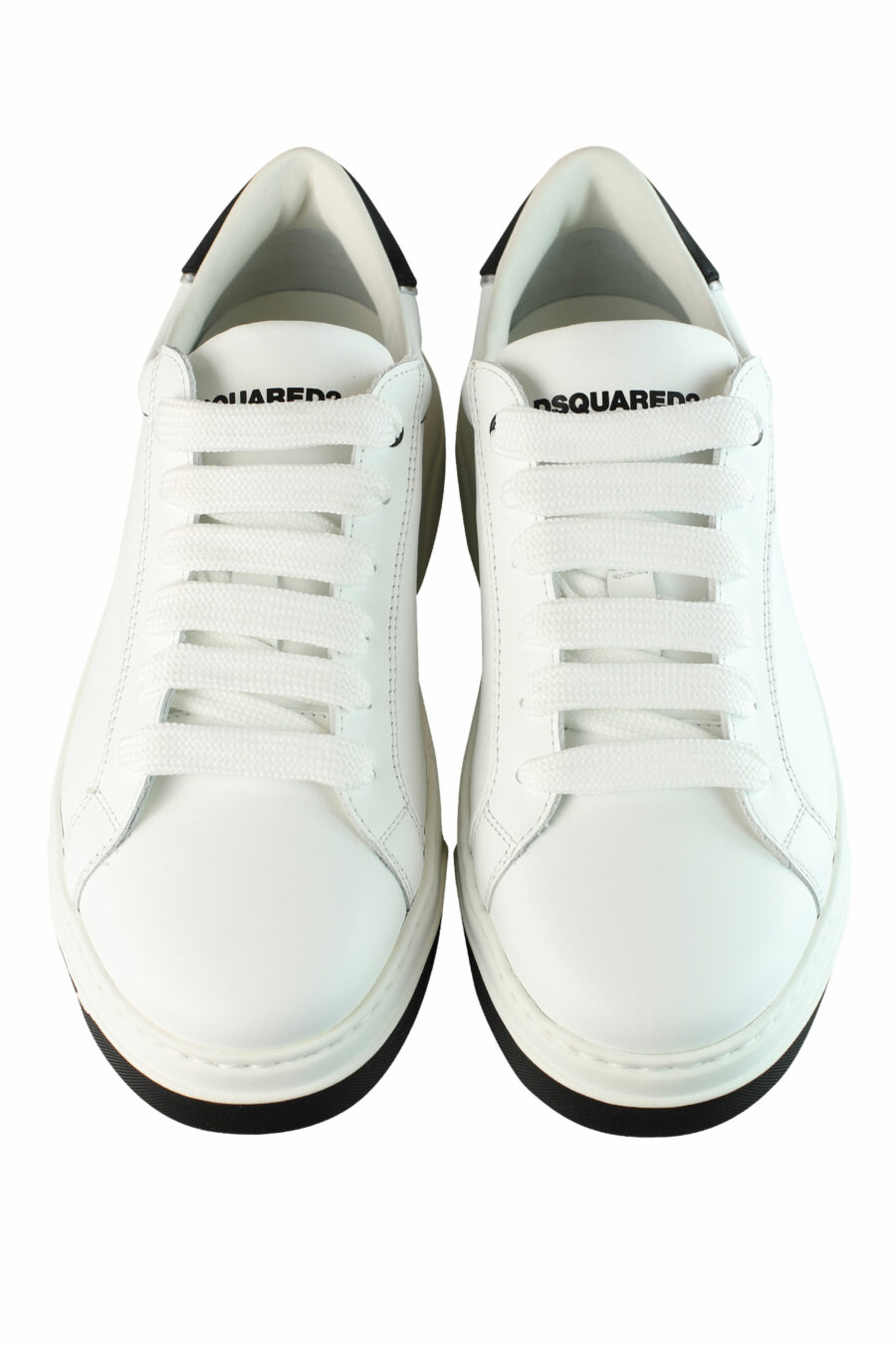 White "bumper" trainers with black details and logo - IMG 1370