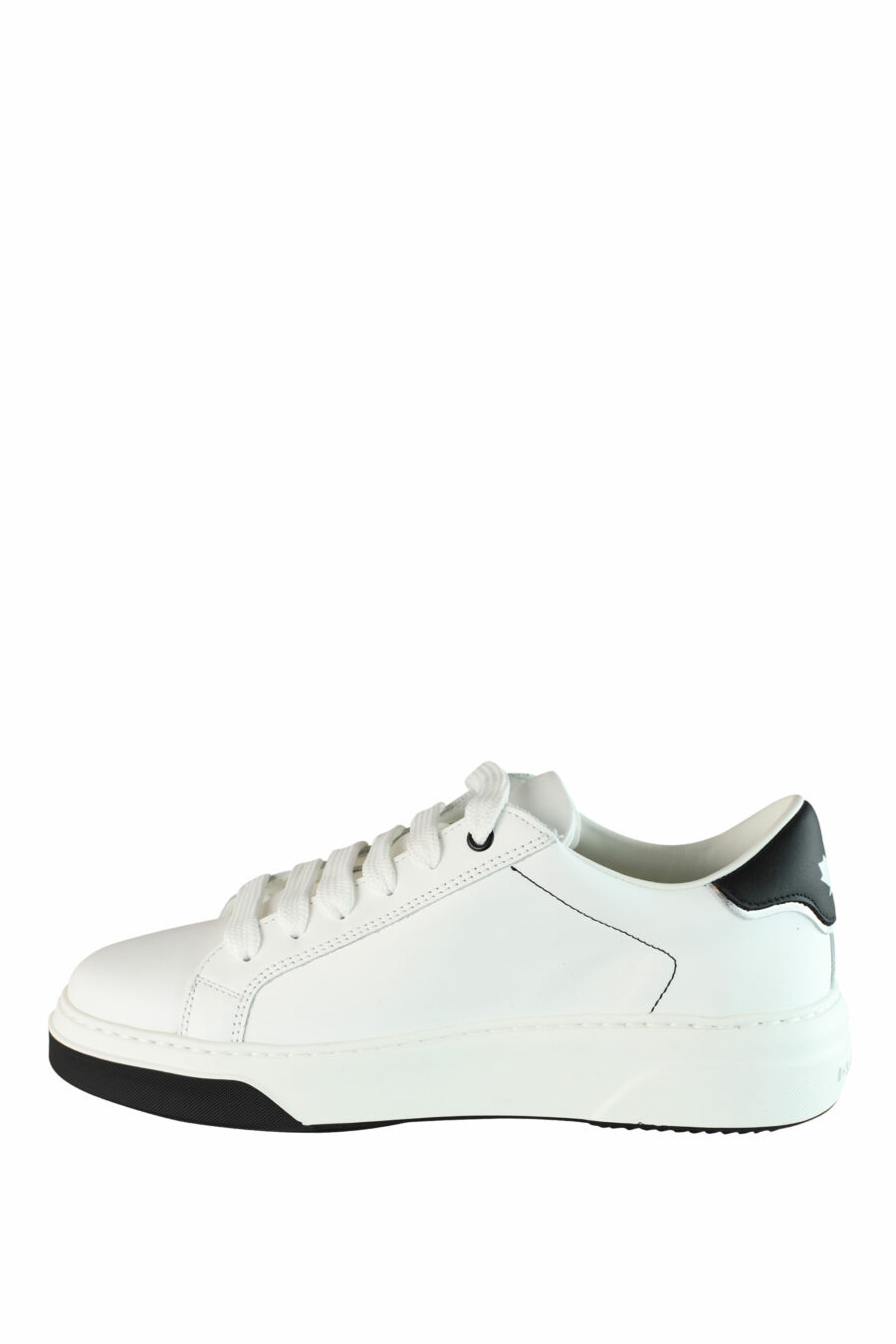 White "bumper" trainers with black details and logo - IMG 1427