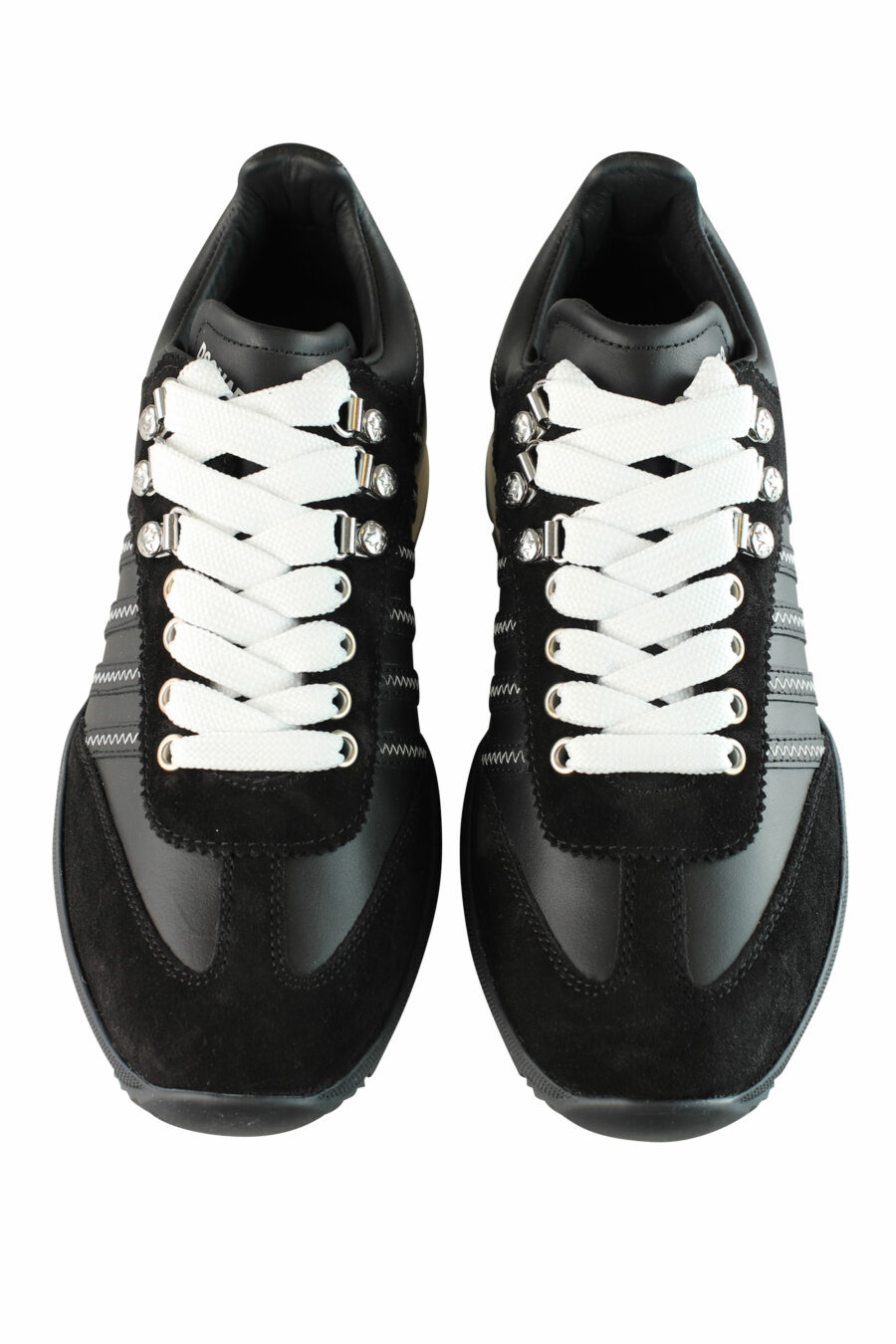 Original legend" black mix trainers with two-tone sole and diagonal lines - IMG 1458