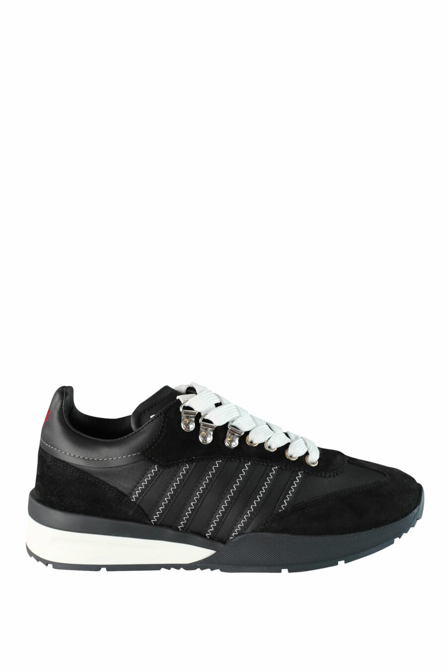 Original legend" black mix trainers with two-tone sole and diagonal lines - IMG 1482
