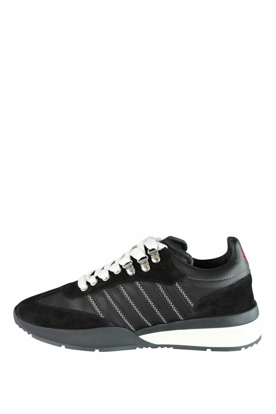 Original legend" black mix trainers with two-tone sole and diagonal lines - IMG 1484