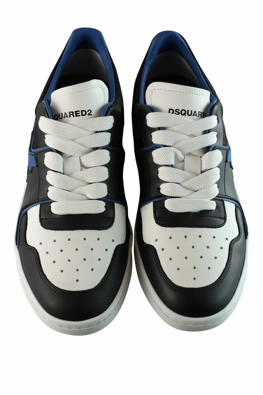 Zapatillas bicolor negras y azules "boxer" con detalles en blanco - IMG 1539