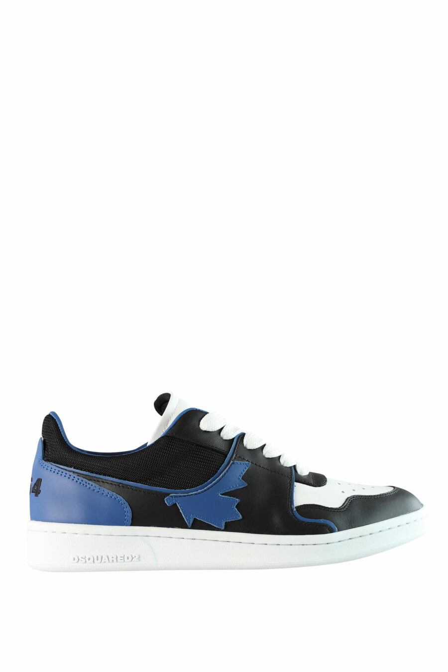Zapatillas bicolor negras y azules "boxer" con detalles en blanco - IMG 1545