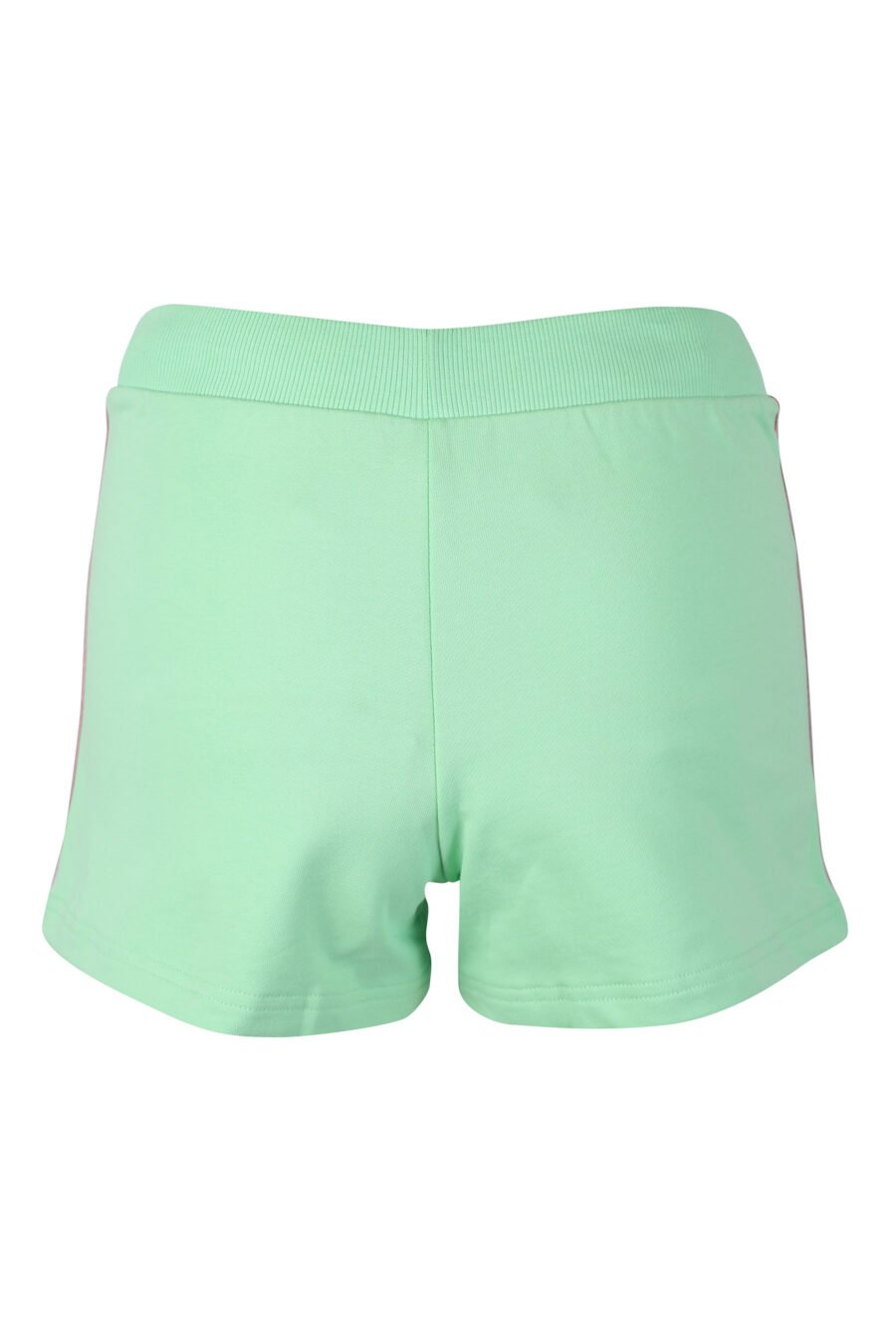 Pantalón de chándal corto verde con logo en cinta lateral - IMG 2299