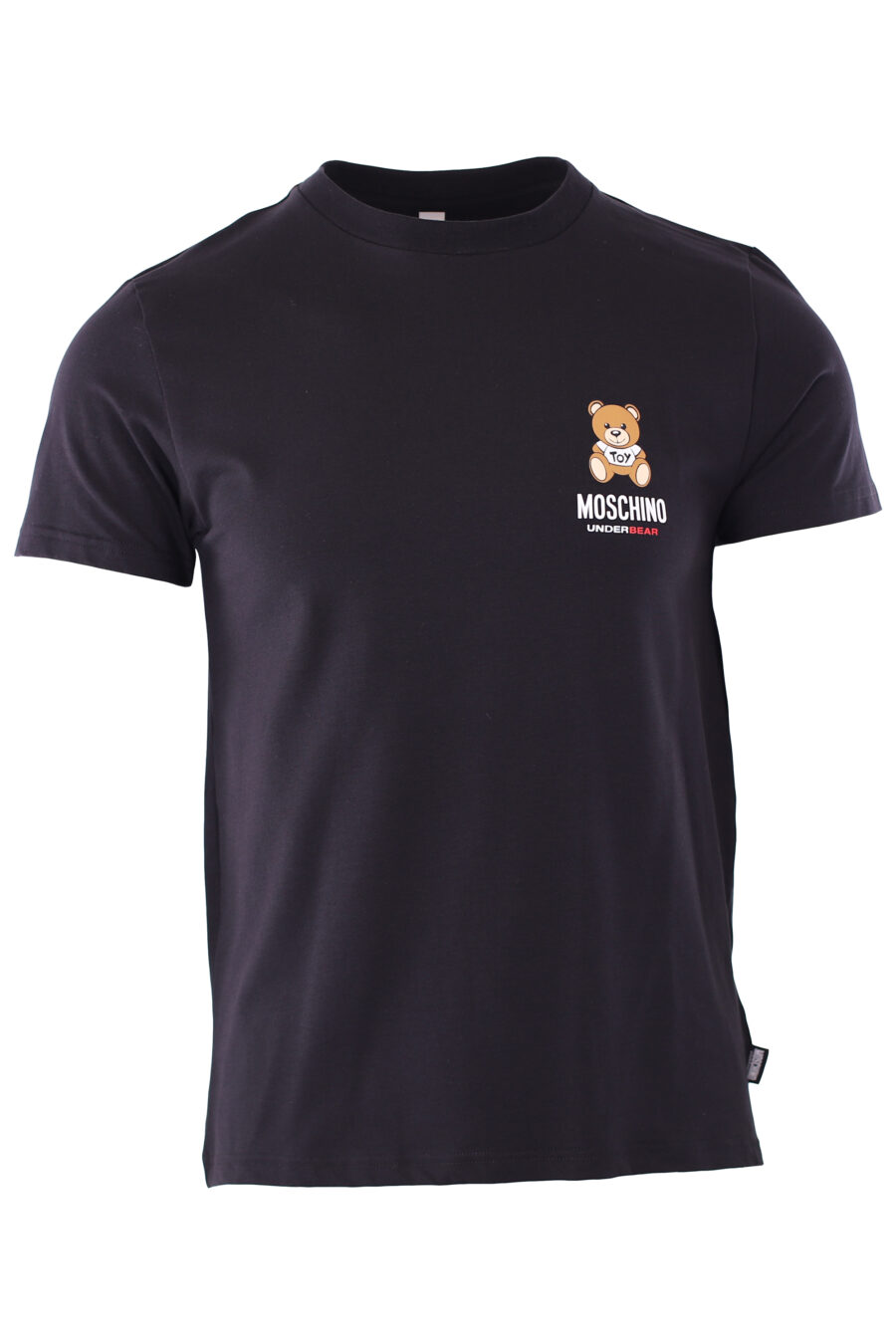 T-shirt preta "slim fit" com minilogue de urso "underbear" - IMG 6591