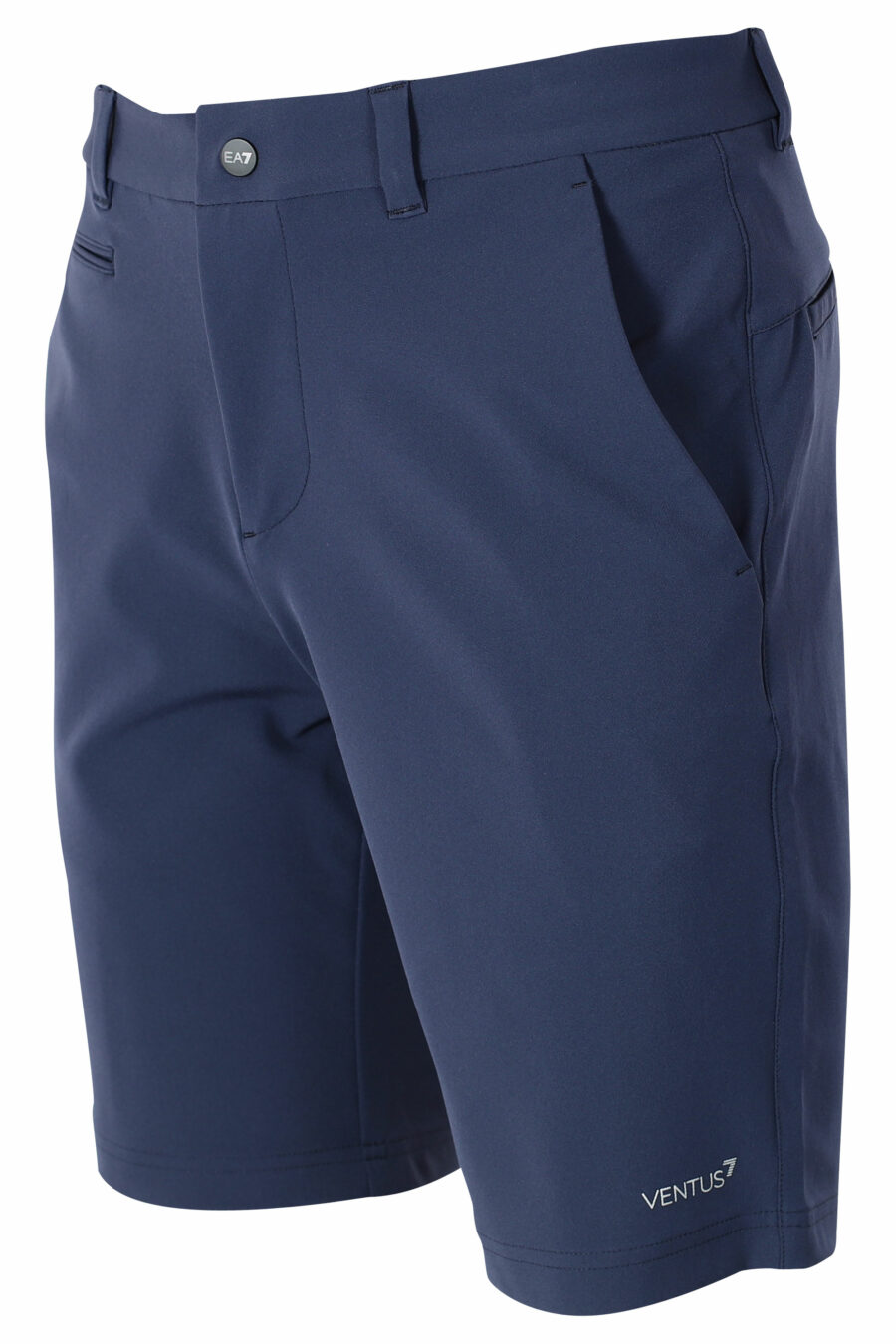 Pantalón azul oscuro corto con minilogo - IMG 9571