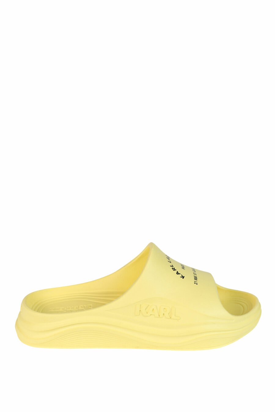 Sandalias amarillas "skoona" con logo - 5059529246012