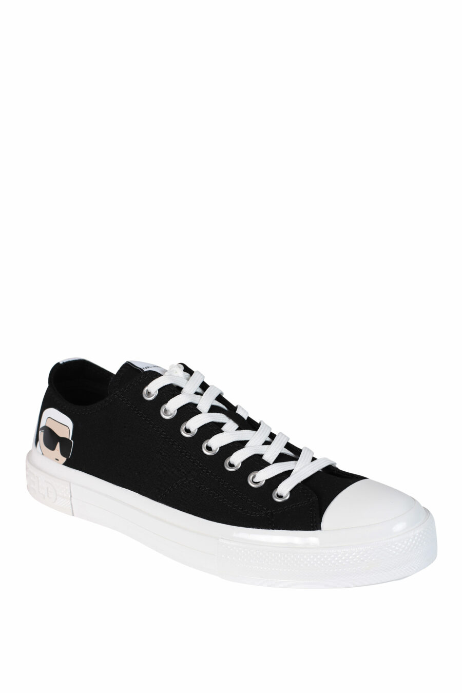 Black trainers with "karl" logo and white sole - 5059529249655 2