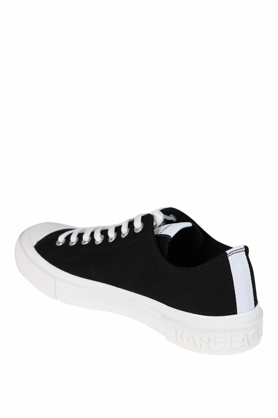 Zapatillas negras con logo "karl" y suela blanca - 5059529249655 4