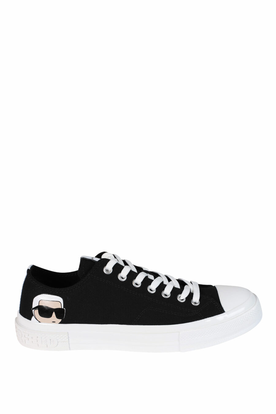 Black trainers with "karl" logo and white sole - 5059529249655