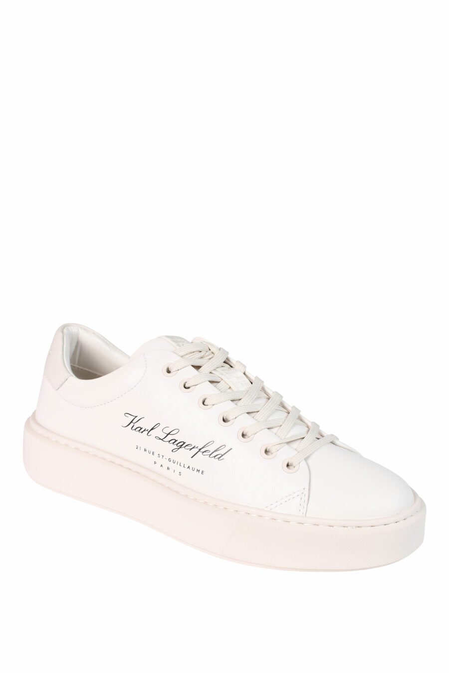 White trainers with calligraphic "hotel" logo - 5059529251054 2
