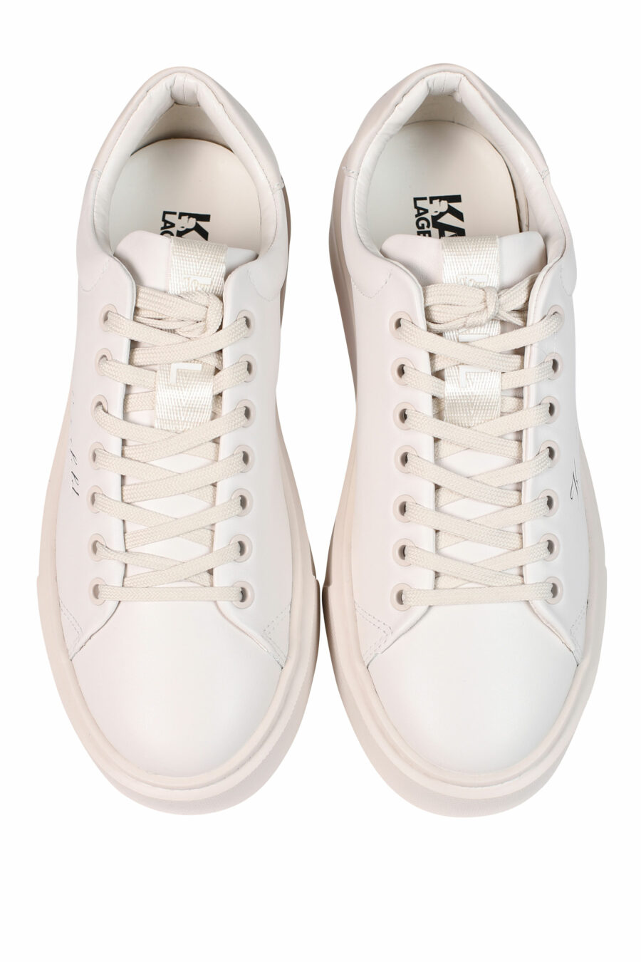 White trainers with calligraphic "hotel" logo - 5059529251054 5