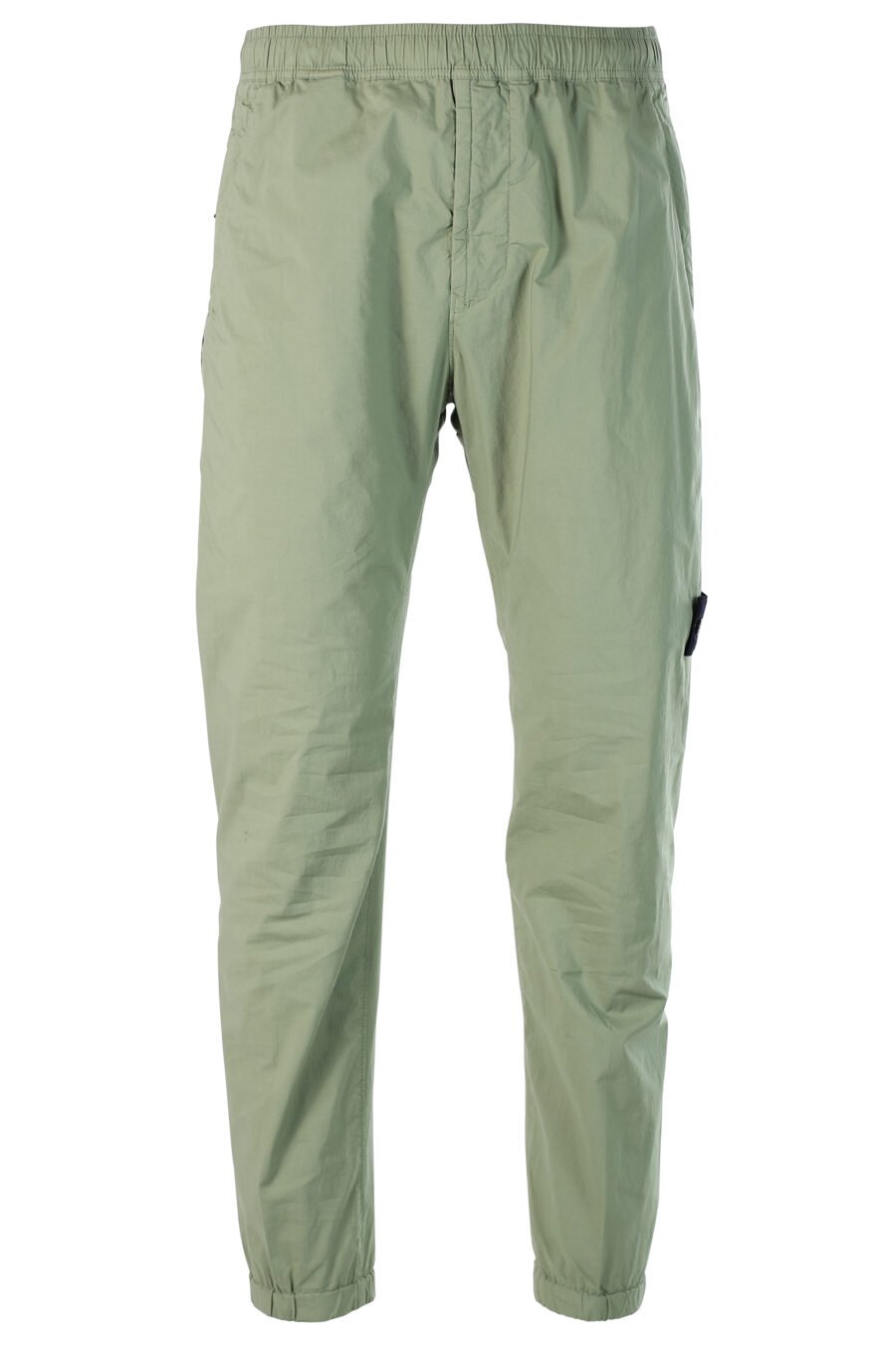 Military green cargo style trousers with patch - 8052572549175