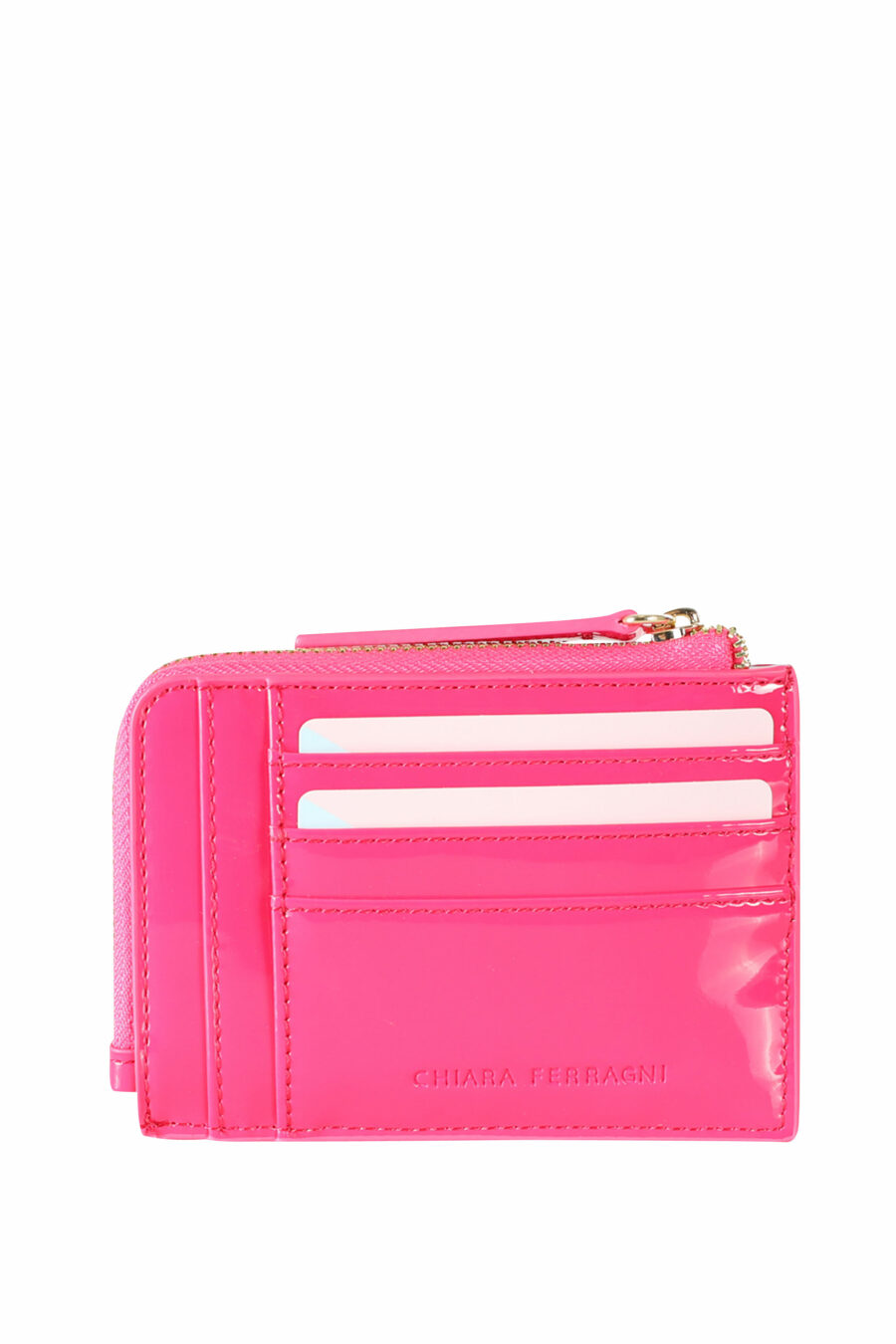 Bright fuchsia wallet with eye and star logo - 8052672353781 2