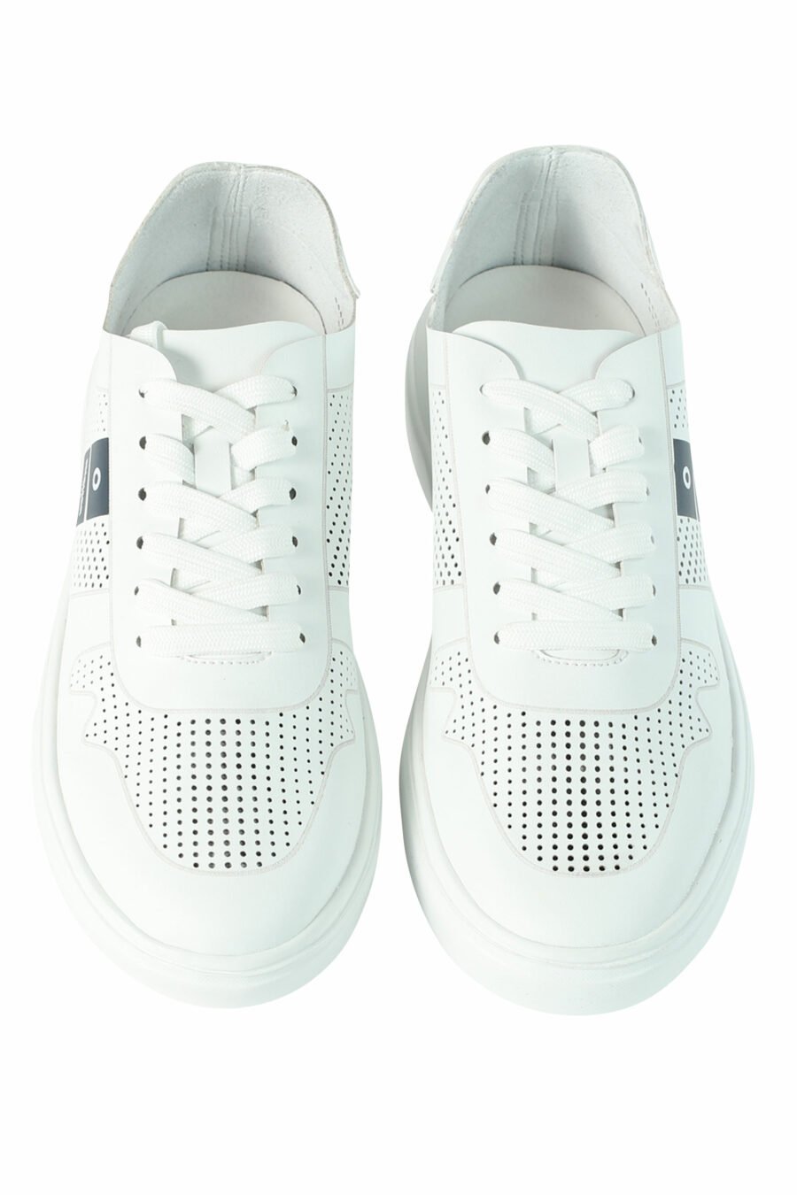 Zapatillas blancas "BLAIR" transpirables con logo negro - 8058156492073 5