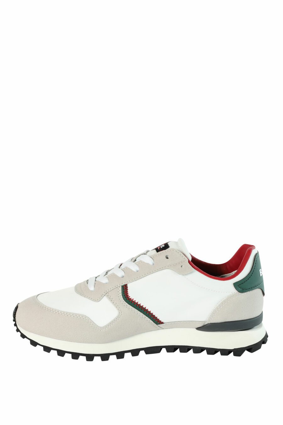 Trainers "DIXON" white mix with red and green details - 8058156493902 3