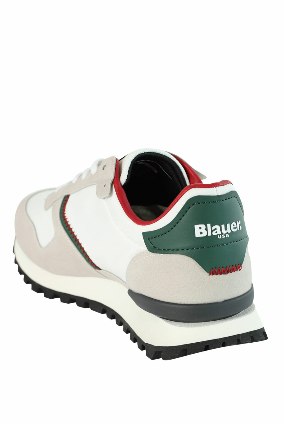 Trainers "DIXON" white mix with red and green details - 8058156493902 4