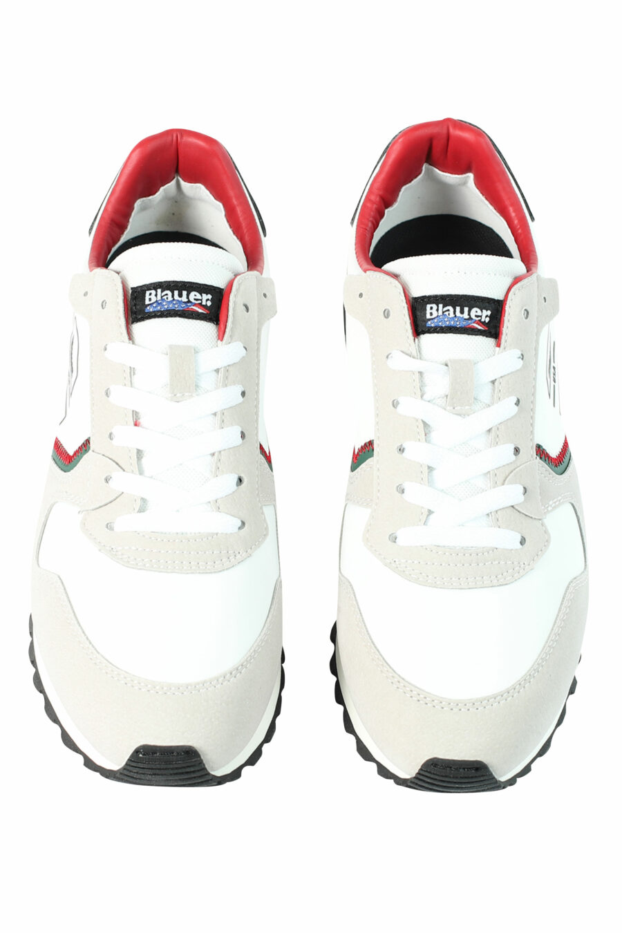 Trainers "DIXON" white mix with red and green details - 8058156493902 5