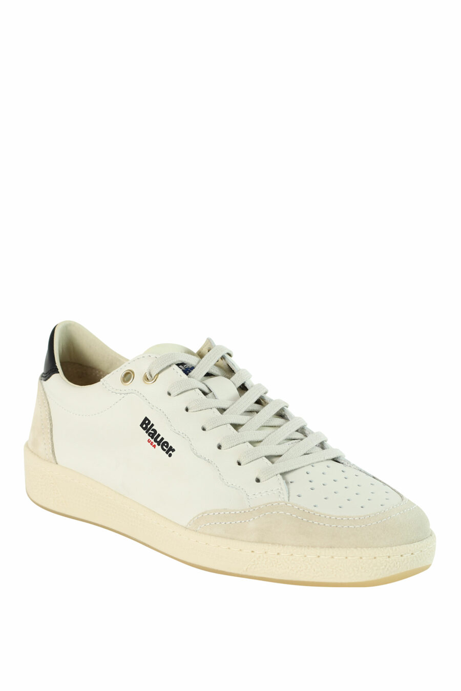 White "MURRAY" trainers with black details - 8058156497504 2
