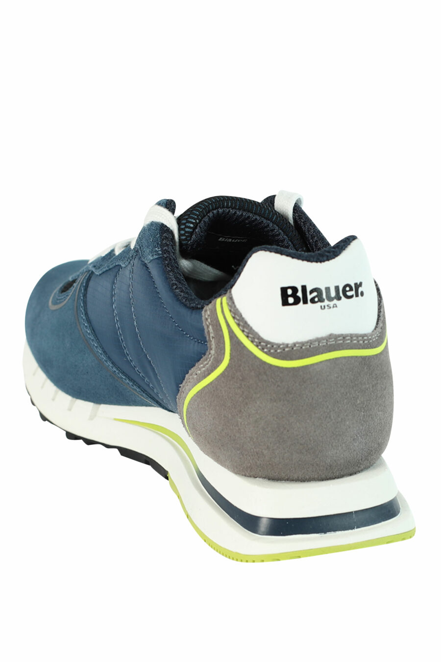 Zapatillas "QUARTZ" azules con grises y detalles amarillos - 8058156499119 4