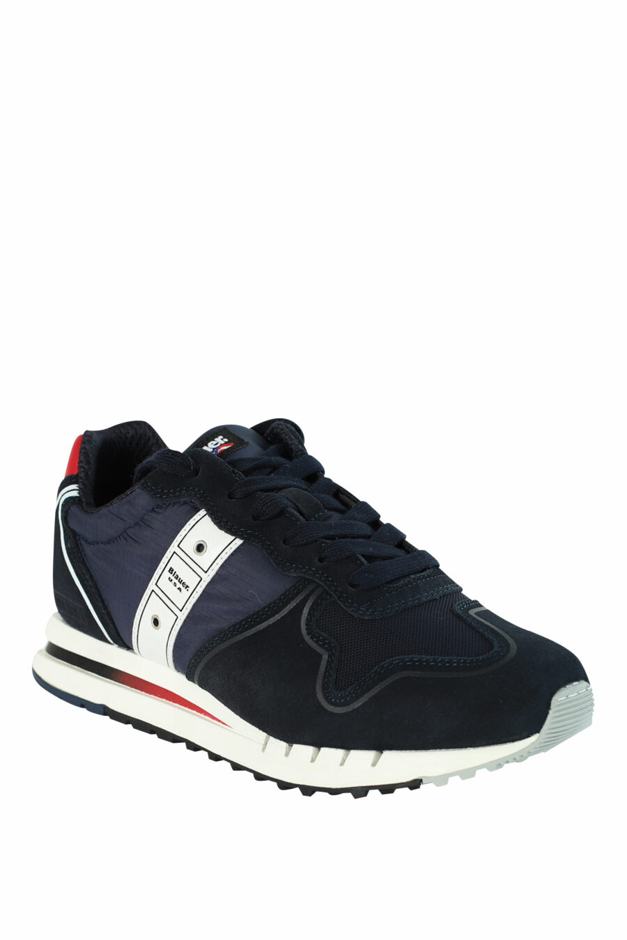 Sapatos "QUARTZ" azuis com pormenores vermelhos - 8058156499454 2