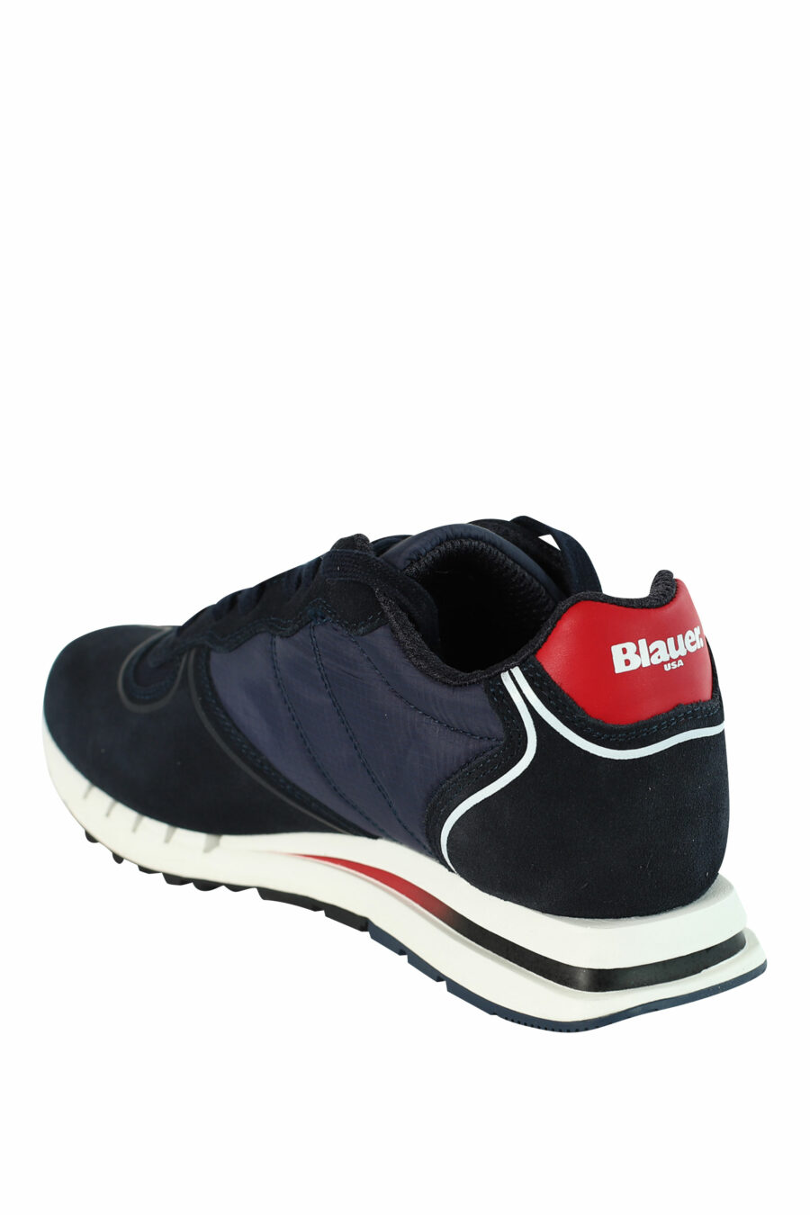 Blaue "QUARTZ" Schuhe mit roten Details - 8058156499454 4
